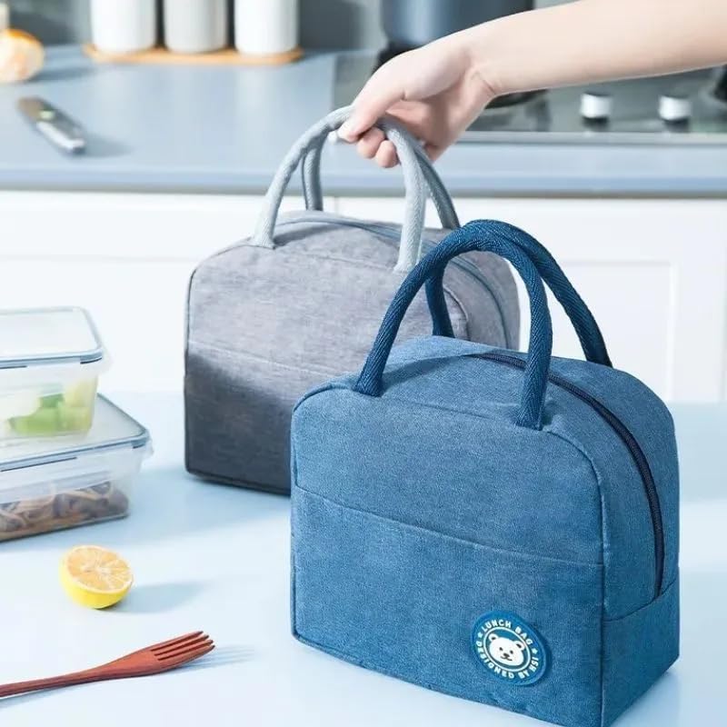 Lonchera Práctica con Cierre y Bolsillo Frontal – ¡Lleva Todo Organizado!